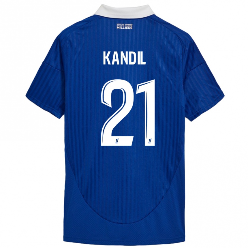 Women Football Nordine Kandil #21 Blue White Home Jersey 2024/25 T-Shirt Australia