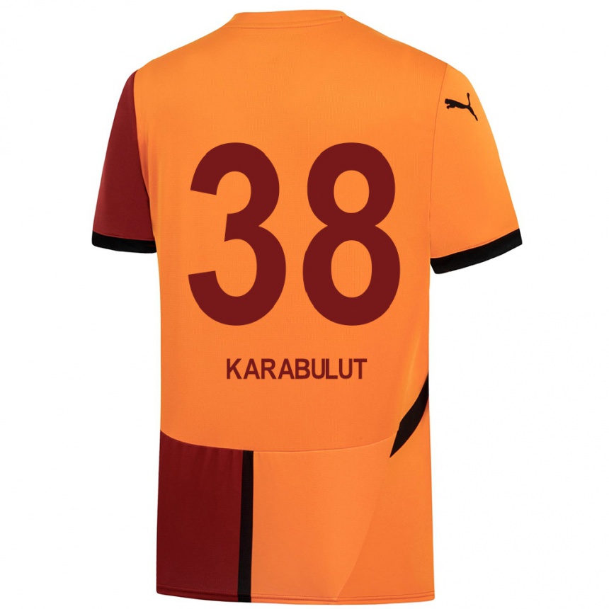 Women Football Arzu Karabulut #38 Yellow Red Home Jersey 2024/25 T-Shirt Australia