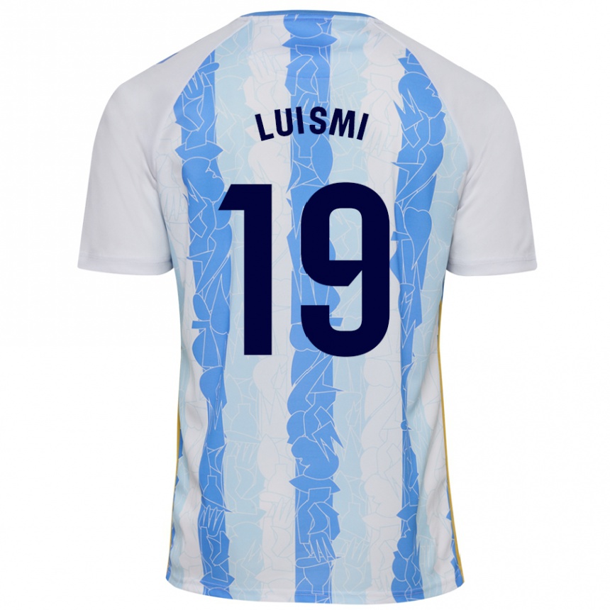 Women Football Luismi Sánchez #19 White Blue Home Jersey 2024/25 T-Shirt Australia