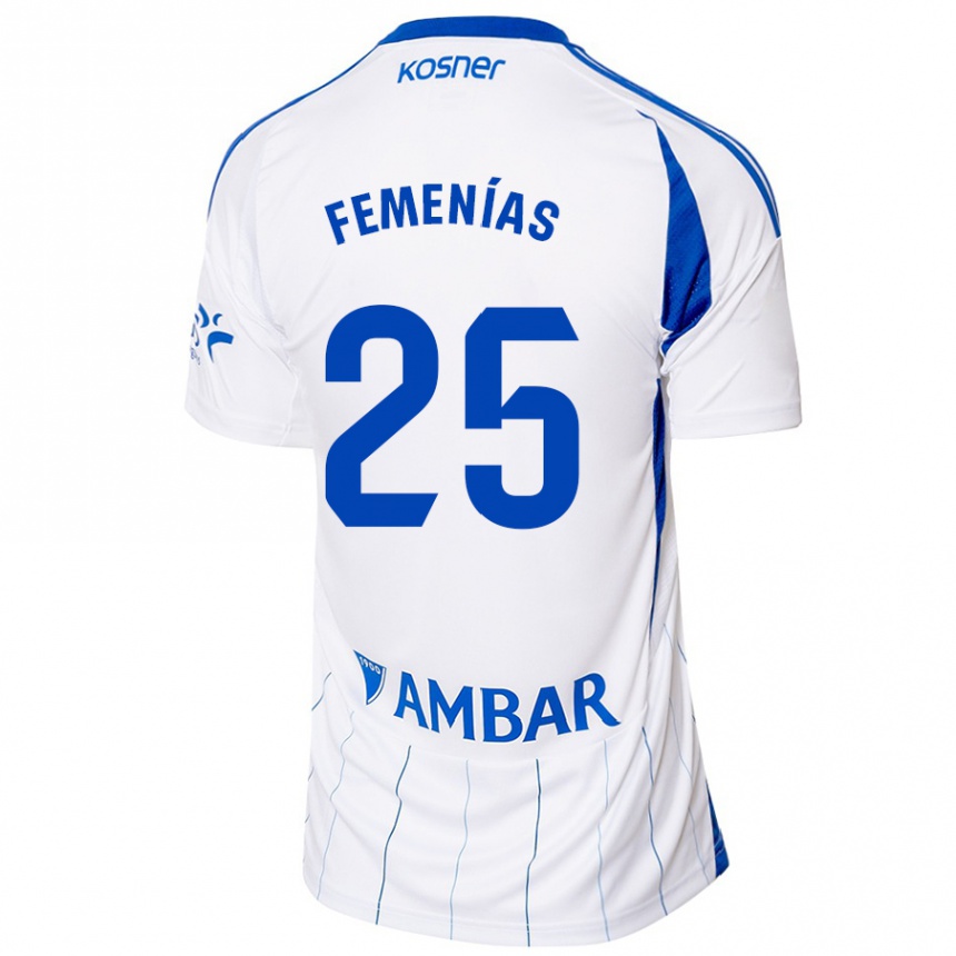 Women Football Joan Femenías #25 Red White Home Jersey 2024/25 T-Shirt Australia