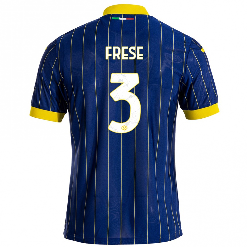 Women Football Martin Frese #3 Blue Yellow Home Jersey 2024/25 T-Shirt Australia