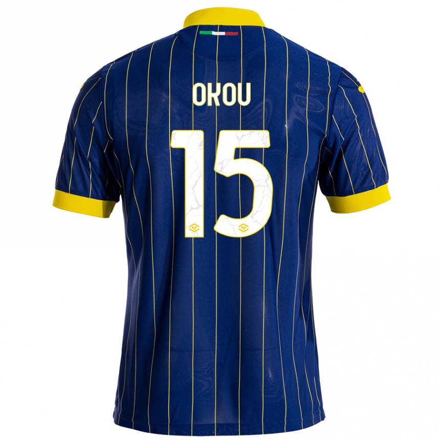 Women Football Yllan Okou #15 Blue Yellow Home Jersey 2024/25 T-Shirt Australia