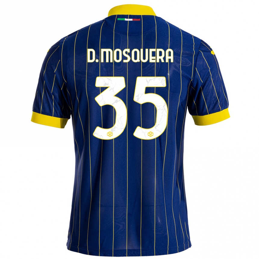 Women Football Daniel Mosquera #35 Blue Yellow Home Jersey 2024/25 T-Shirt Australia