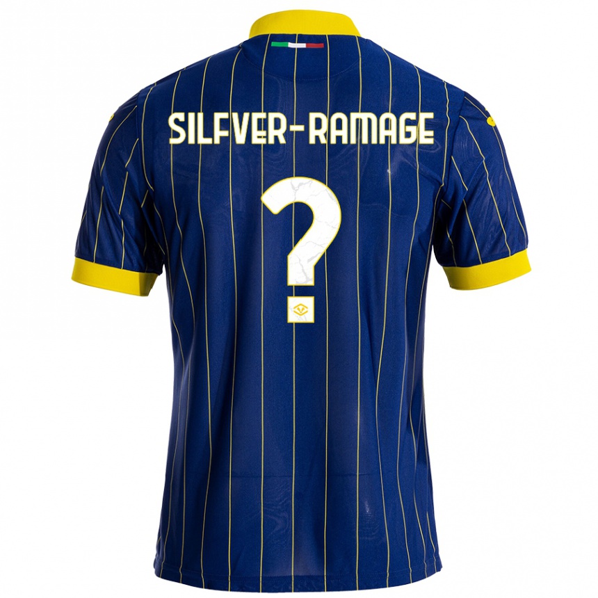 Women Football William Silfver-Ramage #0 Blue Yellow Home Jersey 2024/25 T-Shirt Australia