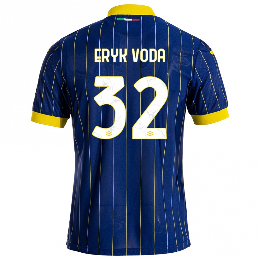 Women Football Andrei Eryk Voda #32 Blue Yellow Home Jersey 2024/25 T-Shirt Australia