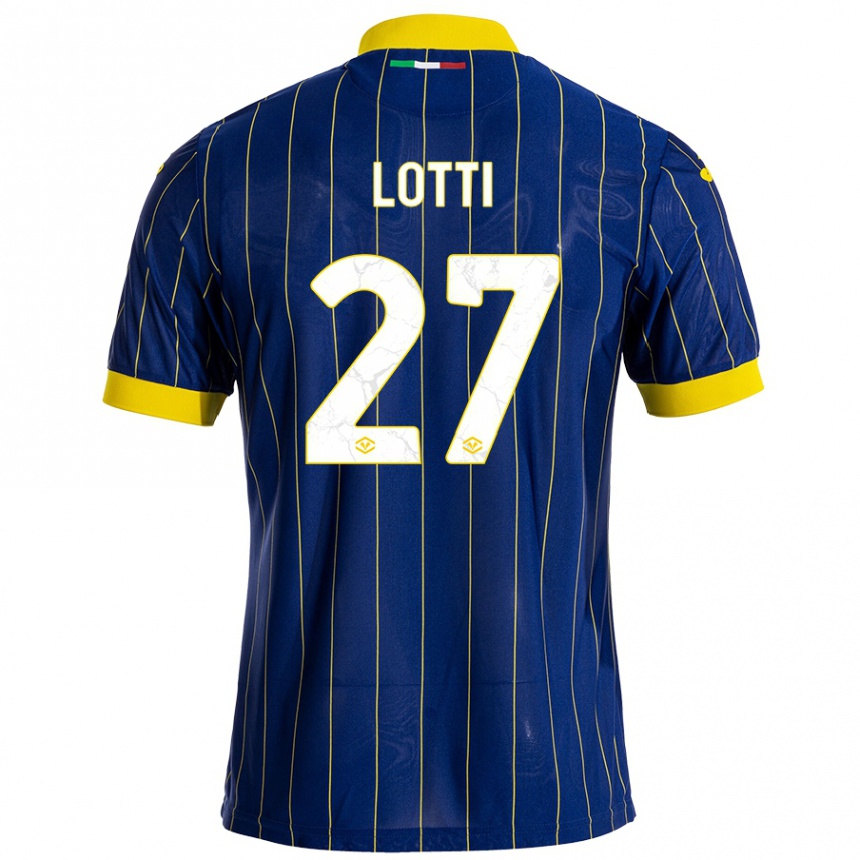 Women Football Irene Lotti #27 Blue Yellow Home Jersey 2024/25 T-Shirt Australia