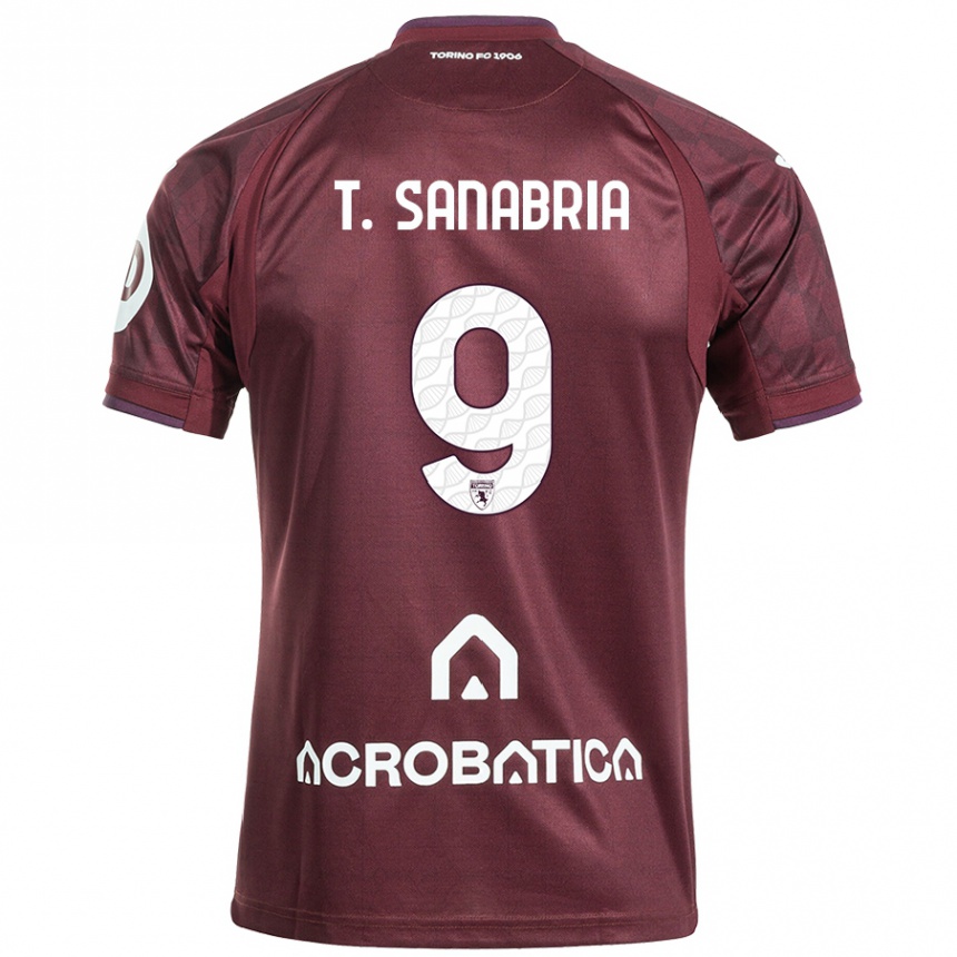 Women Football Antonio Sanabria #9 Maroon White Home Jersey 2024/25 T-Shirt Australia