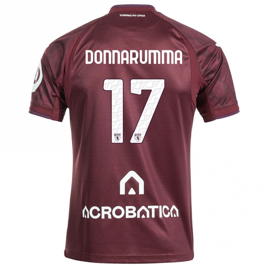 Women Football Antonio Donnarumma #17 Maroon White Home Jersey 2024/25 T-Shirt Australia