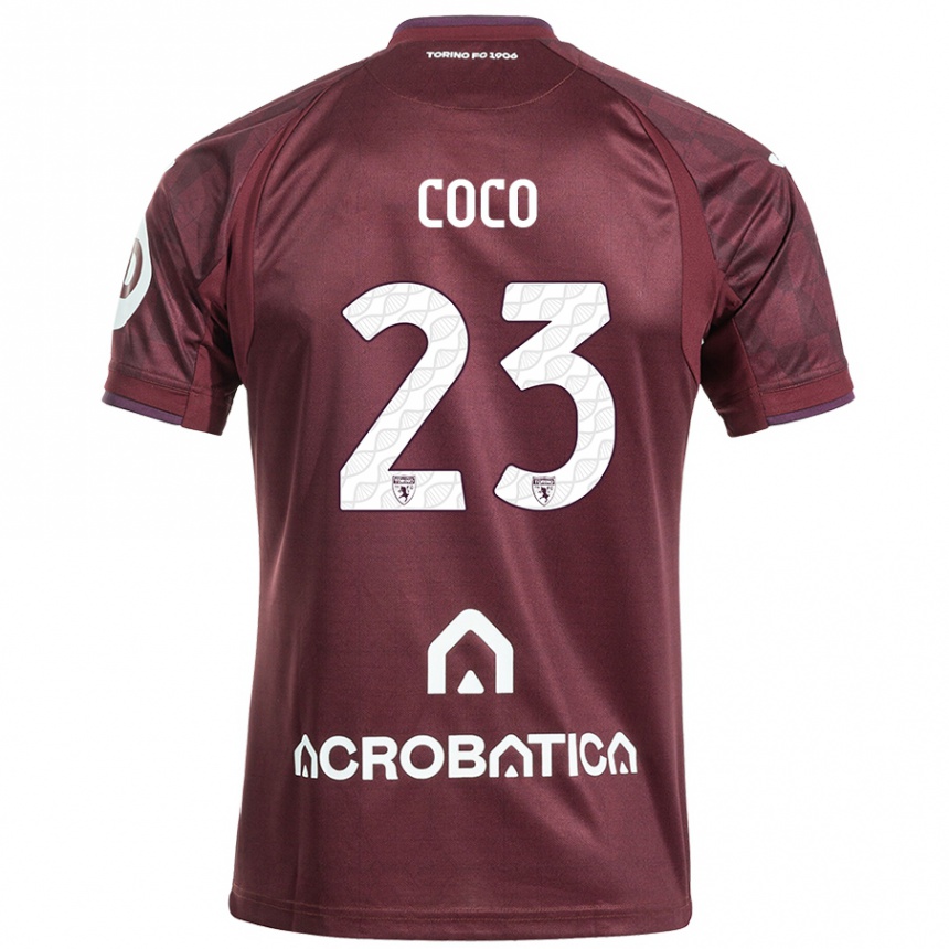 Women Football Saúl Coco #23 Maroon White Home Jersey 2024/25 T-Shirt Australia