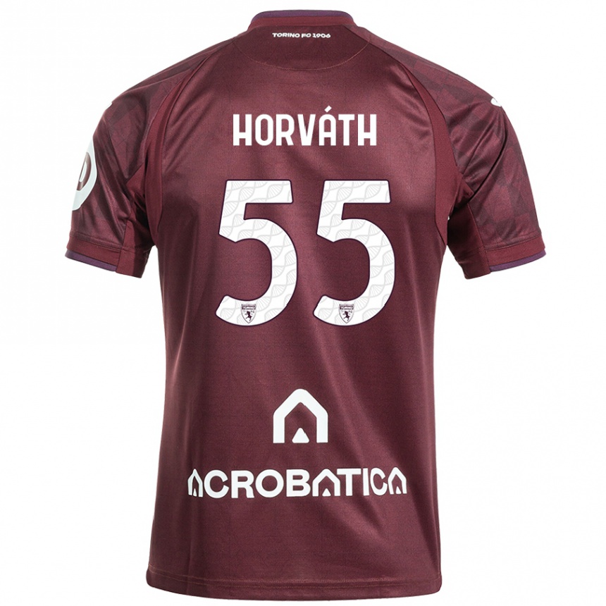 Women Football Krisztofer Horváth #55 Maroon White Home Jersey 2024/25 T-Shirt Australia