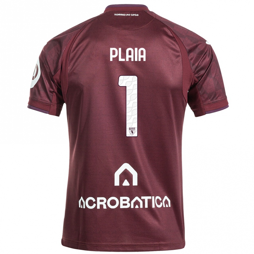 Women Football Francesco Plaia #1 Maroon White Home Jersey 2024/25 T-Shirt Australia