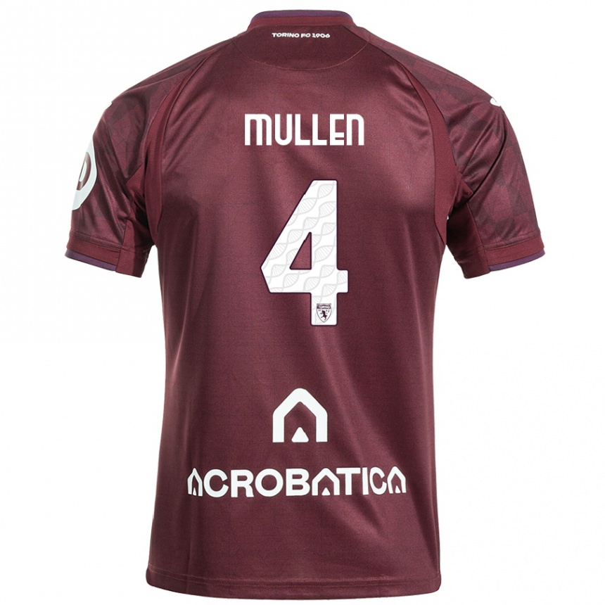 Women Football Senan Mullen #4 Maroon White Home Jersey 2024/25 T-Shirt Australia