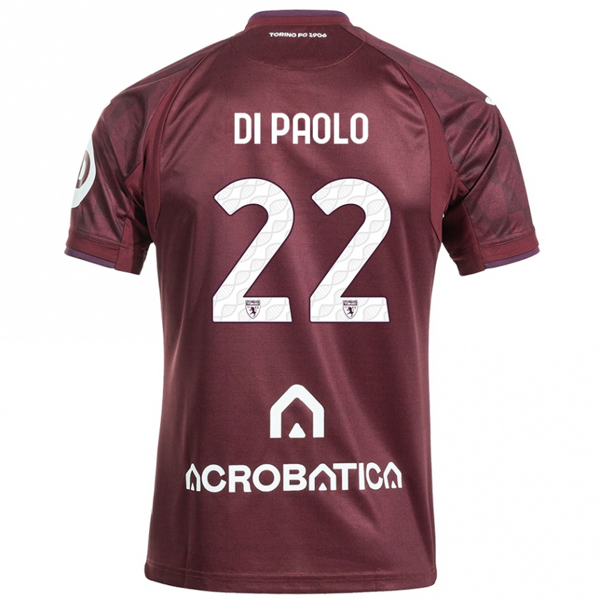 Women Football Sebastiano Di Paolo #22 Maroon White Home Jersey 2024/25 T-Shirt Australia