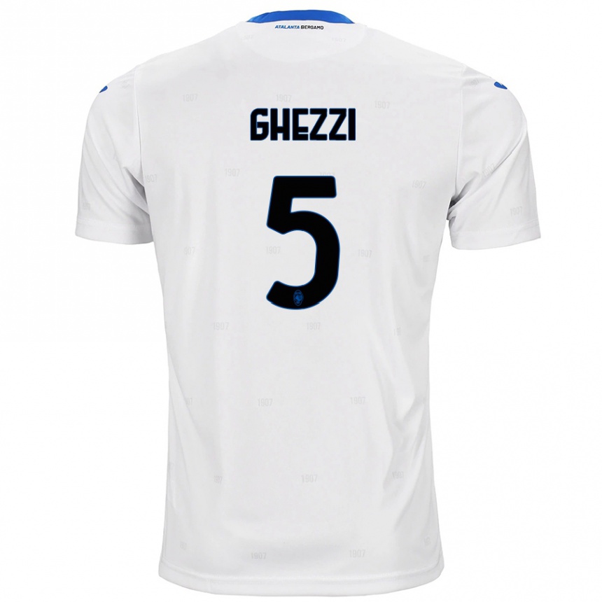 Women Football Samuele Ghezzi #5 White Away Jersey 2024/25 T-Shirt Australia