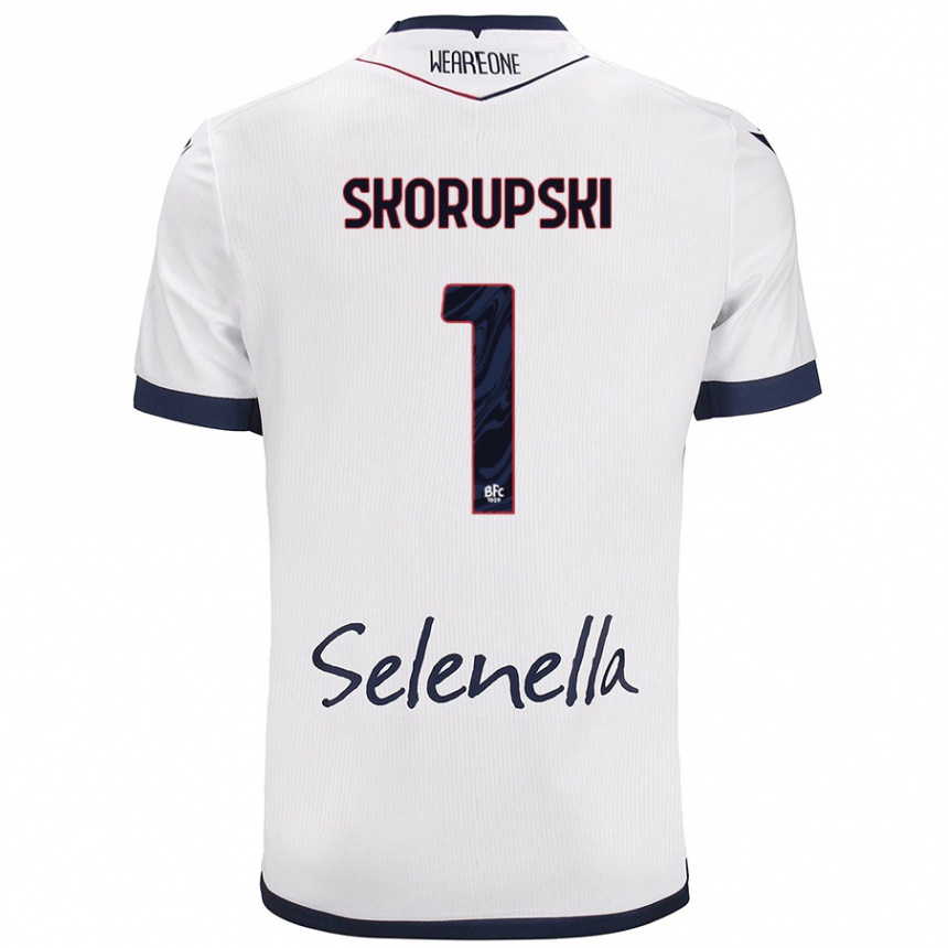 Women Football Lukasz Skorupski #1 White Royal Blue Away Jersey 2024/25 T-Shirt Australia