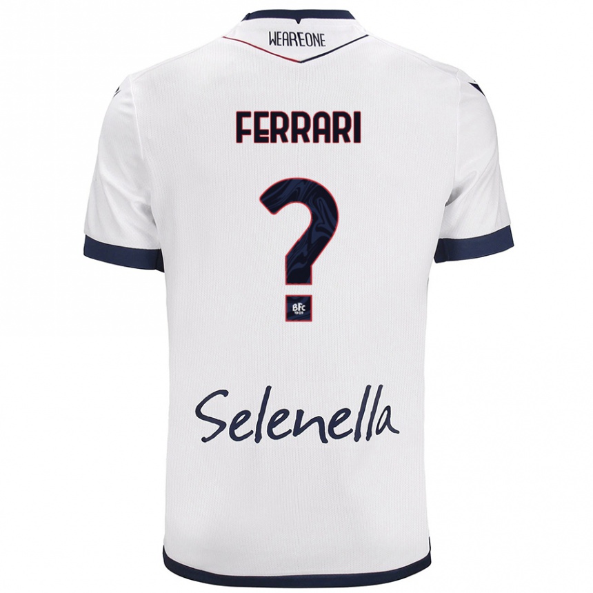 Women Football Flavio Ferrari #0 White Royal Blue Away Jersey 2024/25 T-Shirt Australia