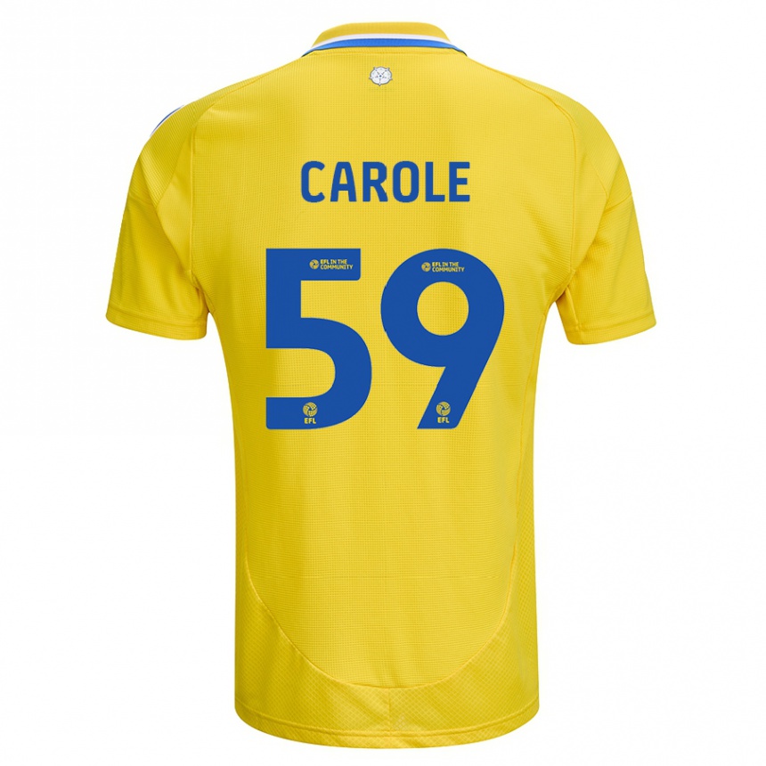 Women Football Keenan Carole #59 Yellow Blue Away Jersey 2024/25 T-Shirt Australia