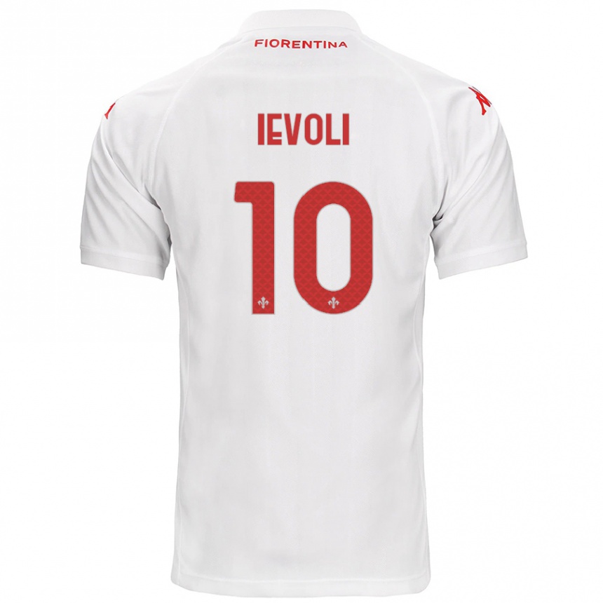 Women Football Mattia Ievoli #10 White Away Jersey 2024/25 T-Shirt Australia