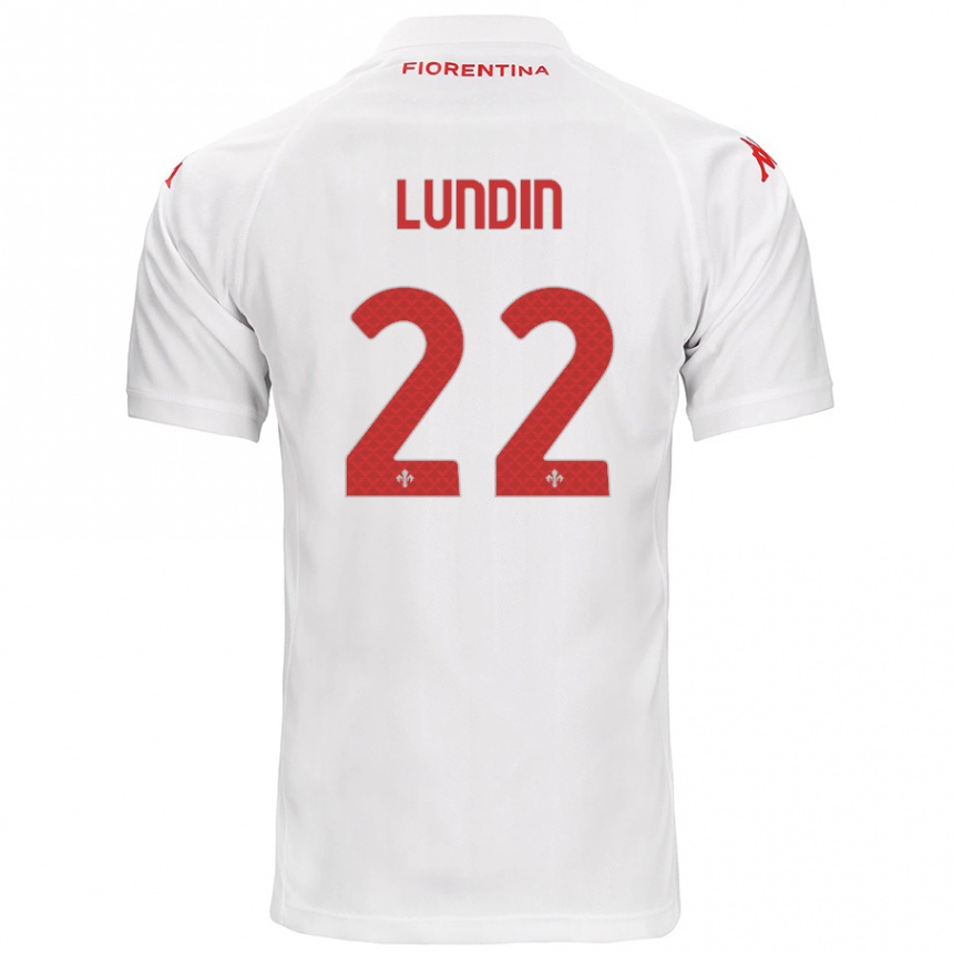 Women Football Karin Lundin #22 White Away Jersey 2024/25 T-Shirt Australia