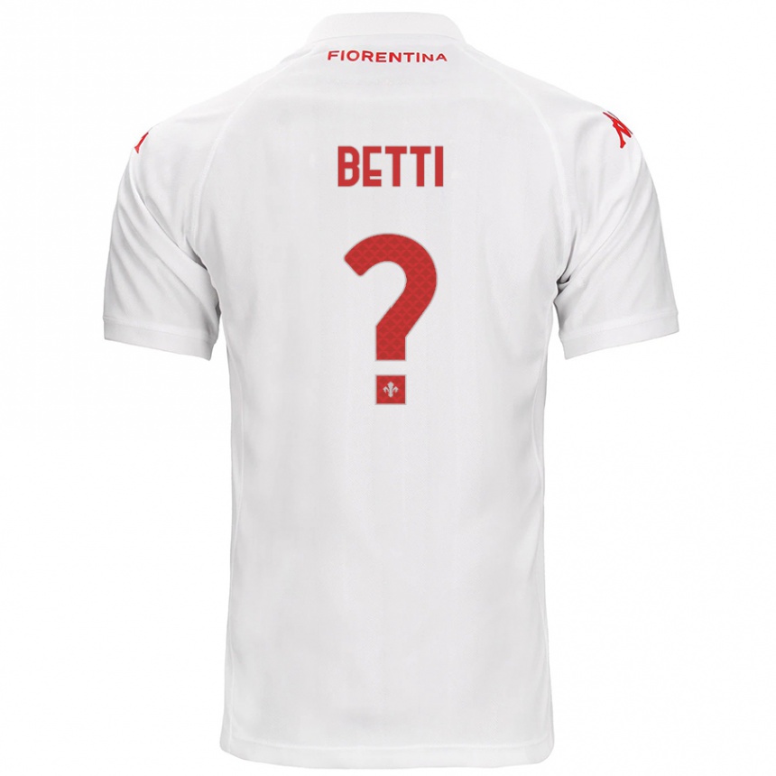 Women Football Tiziano Betti #0 White Away Jersey 2024/25 T-Shirt Australia