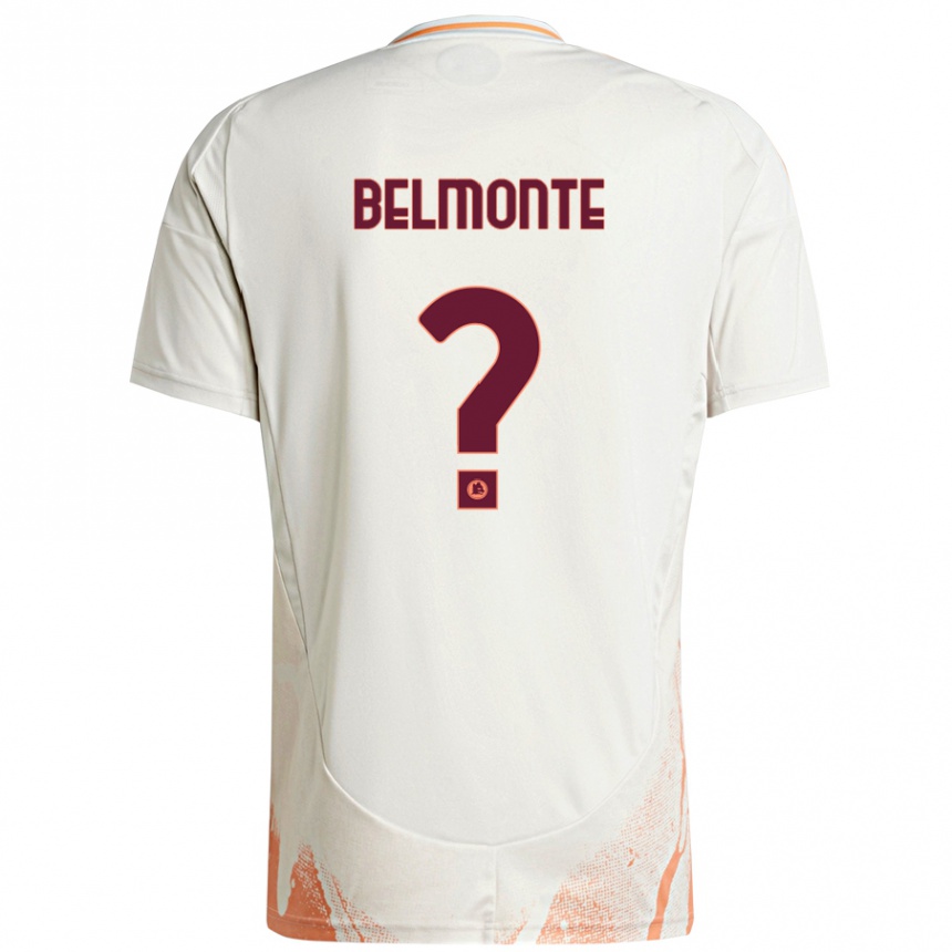 Women Football Samuele Belmonte #0 Cream White Orange Away Jersey 2024/25 T-Shirt Australia