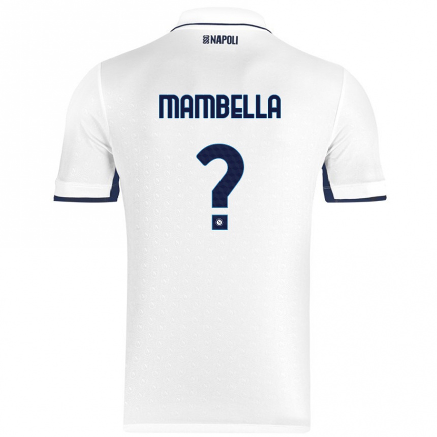 Women Football Andrea Mambella #0 White Royal Blue Away Jersey 2024/25 T-Shirt Australia