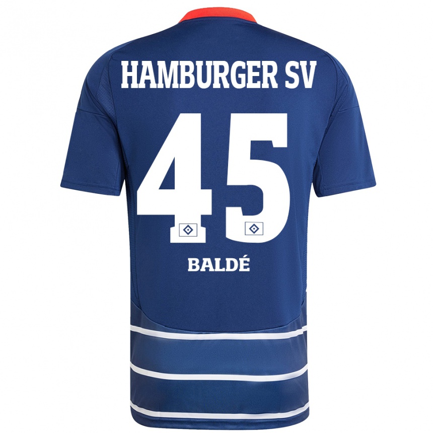 Women Football Fabio Baldé #45 Dark Blue Away Jersey 2024/25 T-Shirt Australia