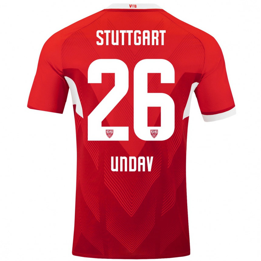 Women Football Deniz Undav #26 Red White Away Jersey 2024/25 T-Shirt Australia