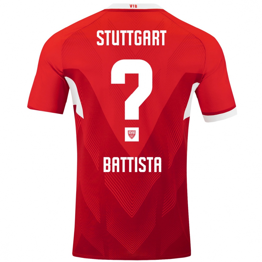 Women Football Luca Battista #0 Red White Away Jersey 2024/25 T-Shirt Australia