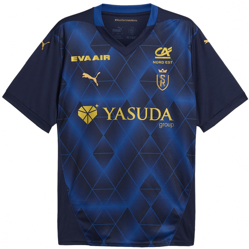 Women Football Your Name #0 Navy Gold Away Jersey 2024/25 T-Shirt Australia