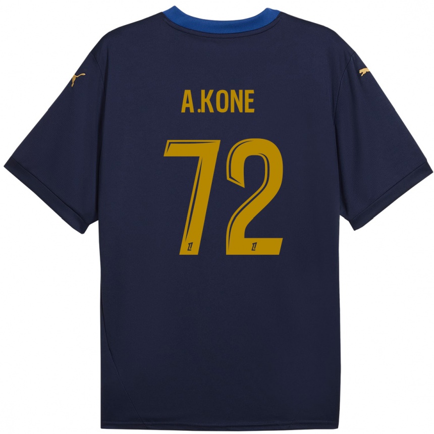 Women Football Amadou Koné #72 Navy Gold Away Jersey 2024/25 T-Shirt Australia