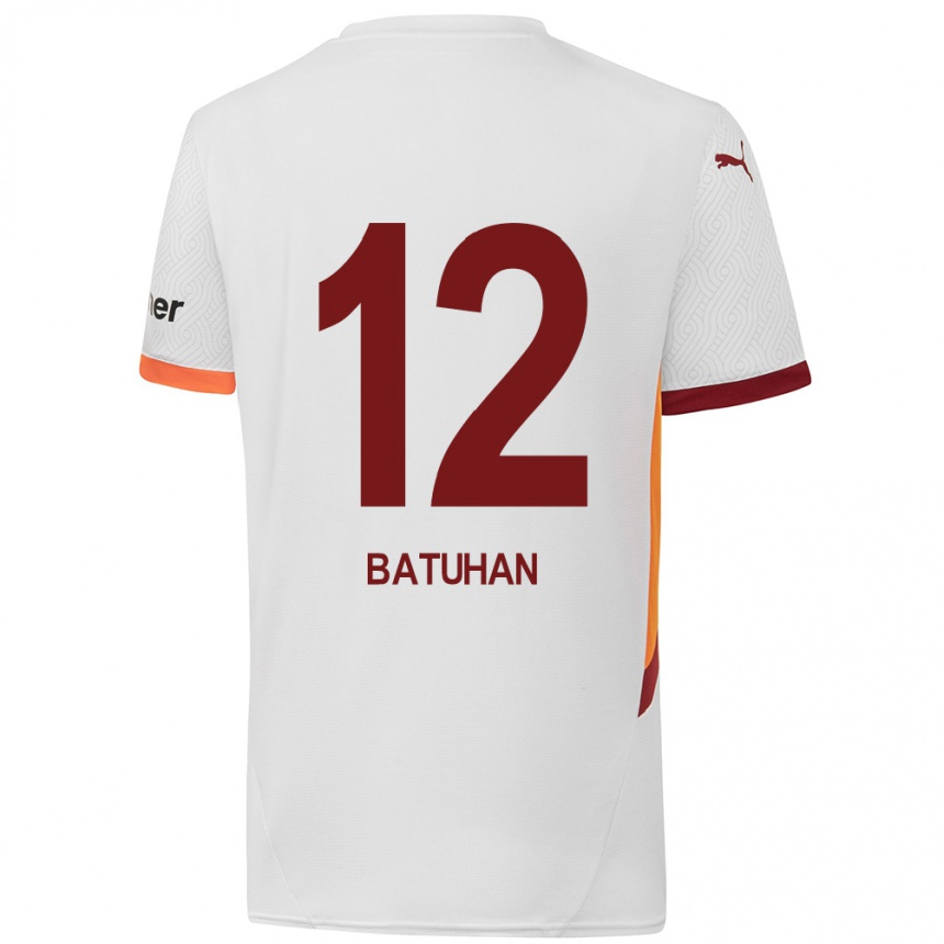 Women Football Batuhan Şen #12 White Yellow Red Away Jersey 2024/25 T-Shirt Australia