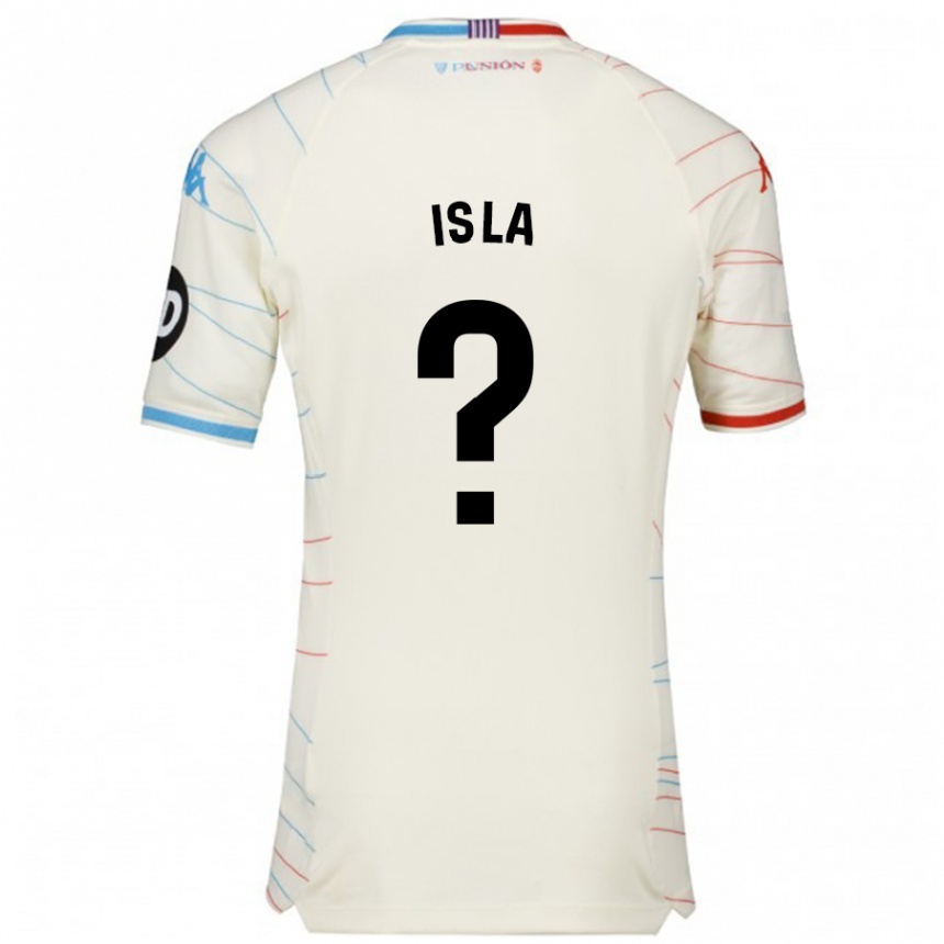 Women Football Cristian Isla #0 White Red Blue Away Jersey 2024/25 T-Shirt Australia