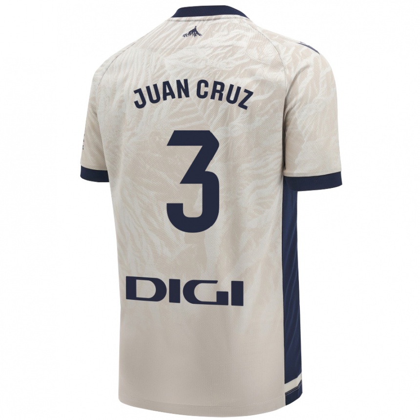 Women Football Juan Cruz #3 Light Gray Away Jersey 2024/25 T-Shirt Australia