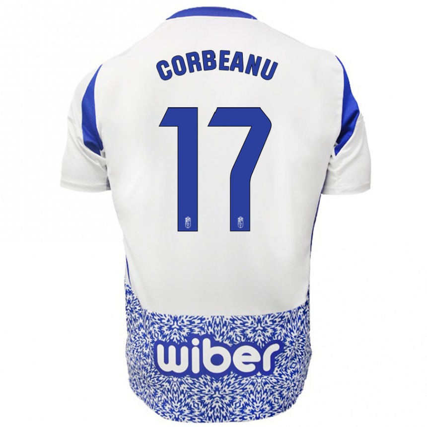 Women Football Theo Corbeanu #17 White Blue Away Jersey 2024/25 T-Shirt Australia