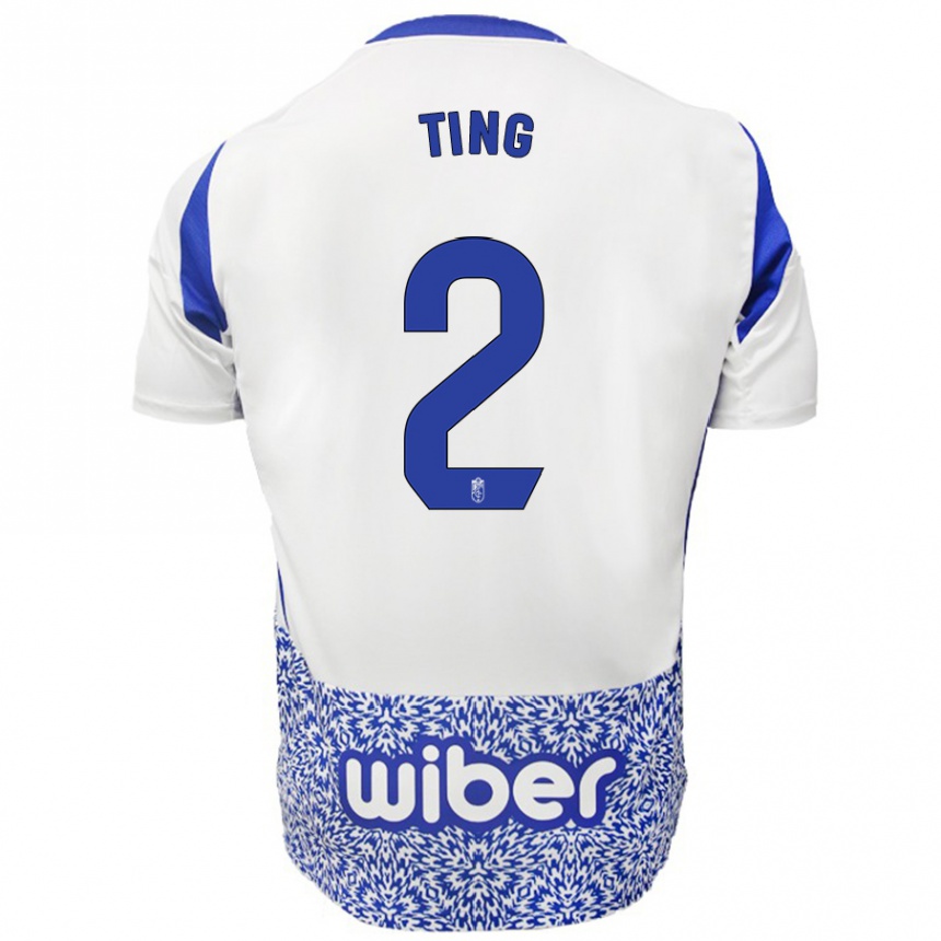 Women Football Xie Ting #2 White Blue Away Jersey 2024/25 T-Shirt Australia