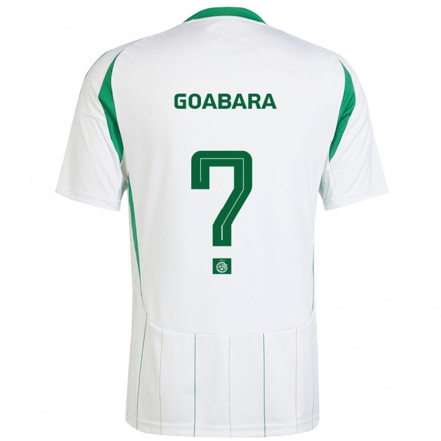 Women Football Ibrahim Goabara #0 White Green Away Jersey 2024/25 T-Shirt Australia