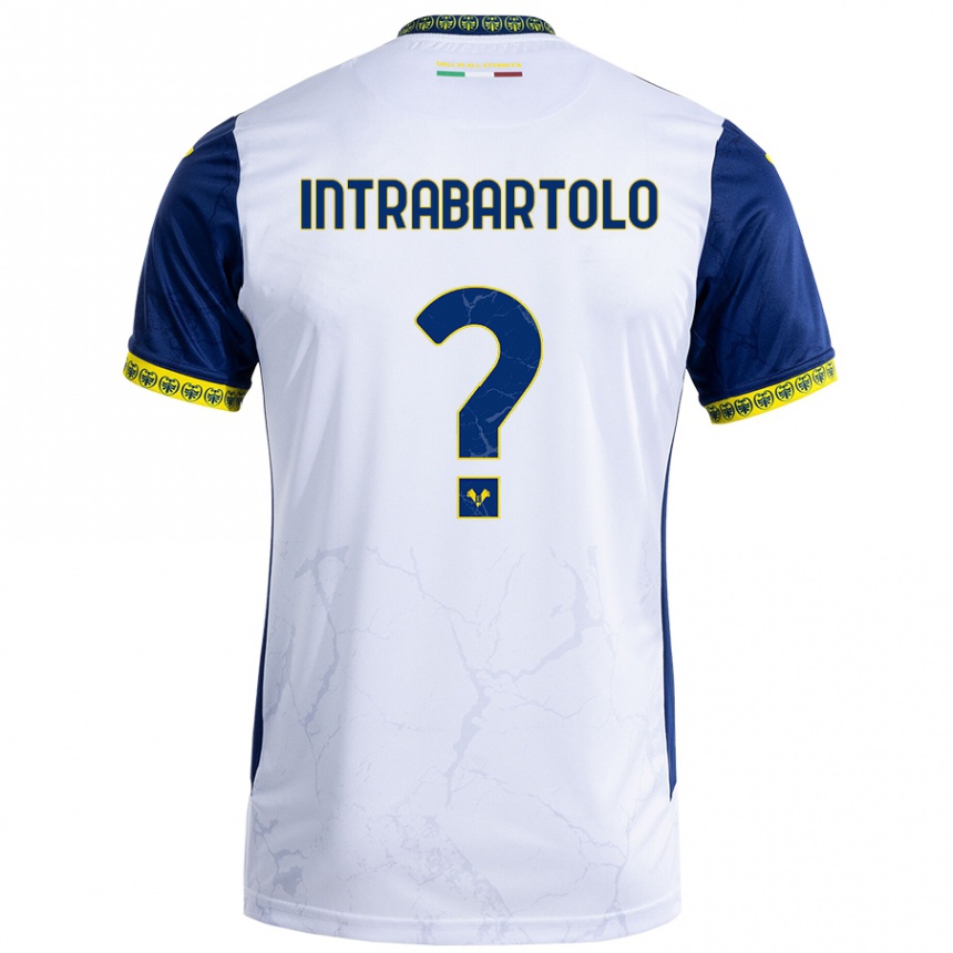 Women Football Denis Intrabartolo #0 White Blue Away Jersey 2024/25 T-Shirt Australia