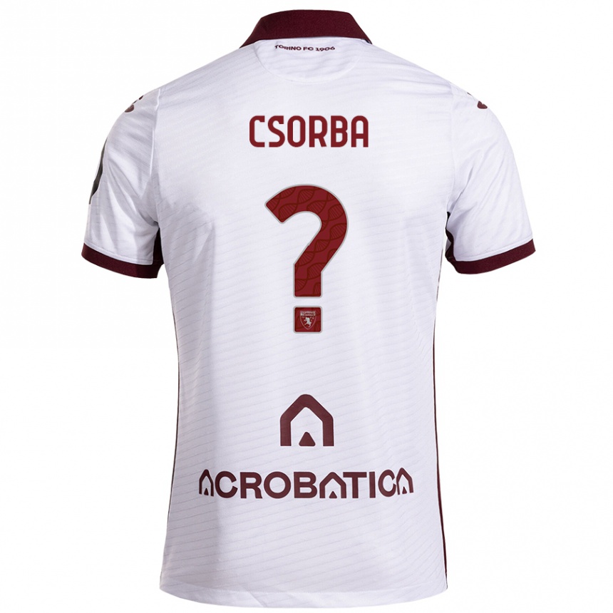 Women Football Noel Csorba #0 White Maroon Away Jersey 2024/25 T-Shirt Australia