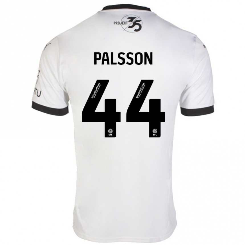 Women Football Victor Pálsson #44 White Black Away Jersey 2024/25 T-Shirt Australia