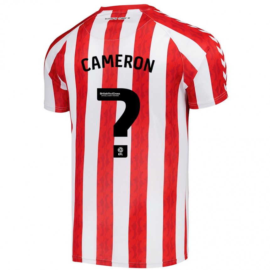 Kids Football Dan Cameron #0 Red White Home Jersey 2024/25 T-Shirt Australia