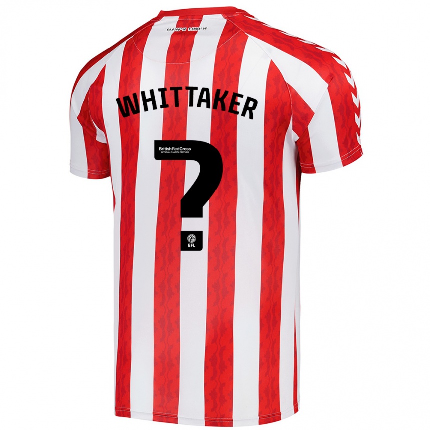 Kids Football Jack Whittaker #0 Red White Home Jersey 2024/25 T-Shirt Australia