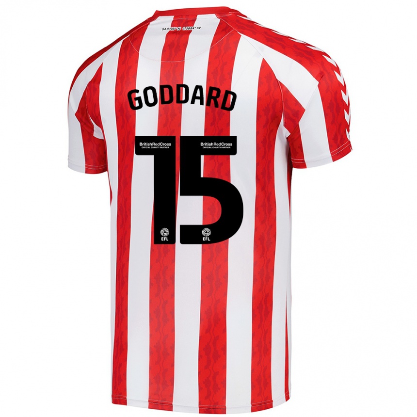 Kids Football Amy Goddard #15 Red White Home Jersey 2024/25 T-Shirt Australia