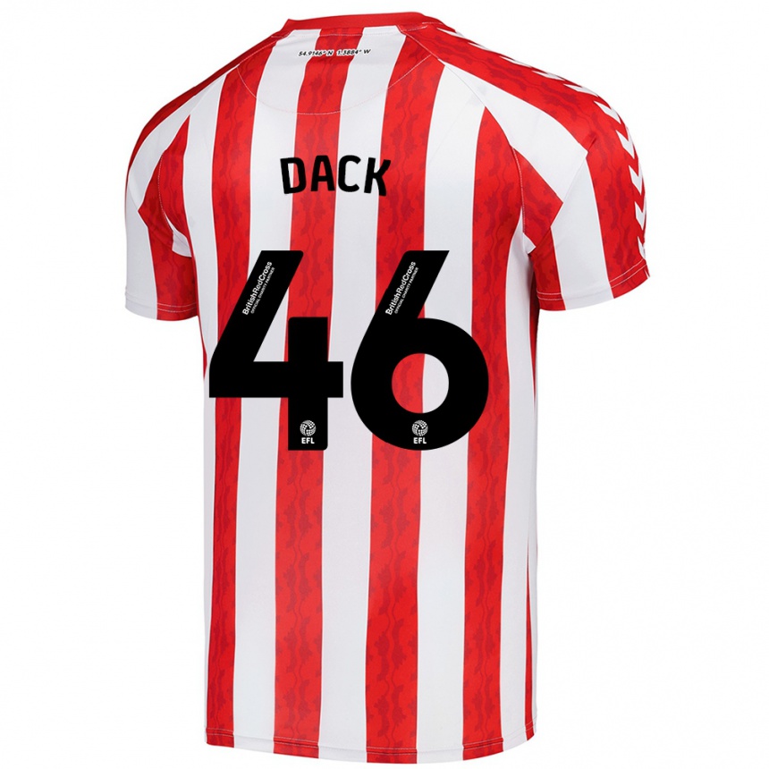 Kids Football Bradley Dack #46 Red White Home Jersey 2024/25 T-Shirt Australia