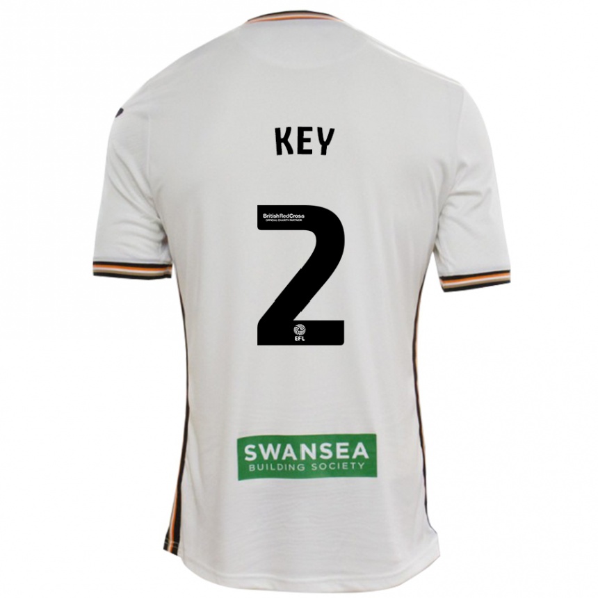 Kids Football Josh Key #2 White Home Jersey 2024/25 T-Shirt Australia