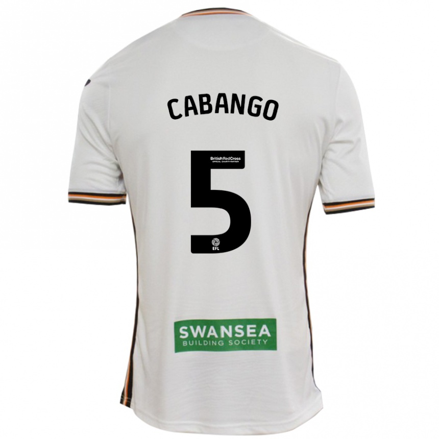 Kids Football Ben Cabango #5 White Home Jersey 2024/25 T-Shirt Australia