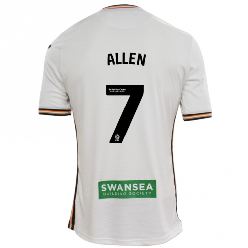 Kids Football Joe Allen #7 White Home Jersey 2024/25 T-Shirt Australia