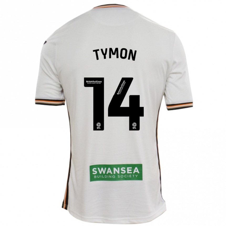 Kids Football Josh Tymon #14 White Home Jersey 2024/25 T-Shirt Australia