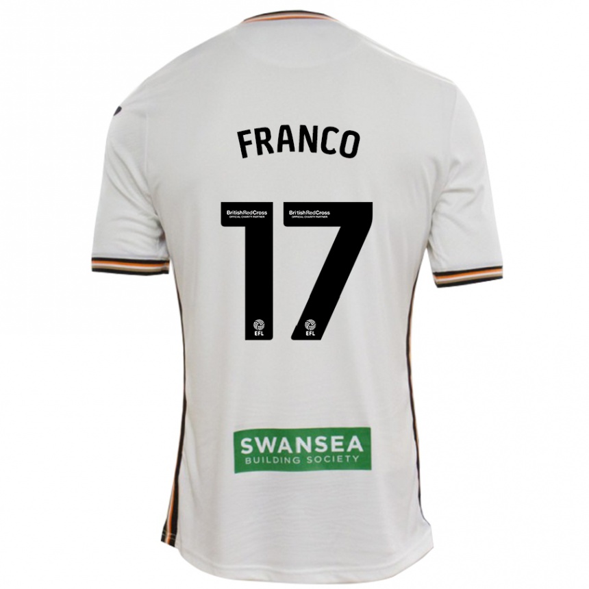 Kids Football Gonçalo Franco #17 White Home Jersey 2024/25 T-Shirt Australia