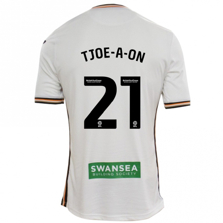 Kids Football Nathan Tjoe-A-On #21 White Home Jersey 2024/25 T-Shirt Australia